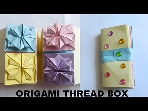 how to make a origami thread book,origami thread book tutorial,craft ideas,origami thread box#diy