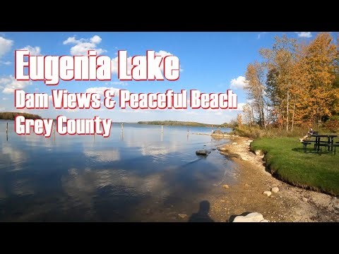 Exploring Eugenia Lake Dam Views Peaceful Beach in Grey County Ontario
