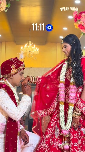 PREET_ki_heART on Instagram: "11:11 unlocked: forever mode 🧿 #preet_ki_heart #trendreels #bride #groom #wedding [Wedding, Shaadi, Groom, Bride, Reels, Vivah Viral, Trends, Couple]"