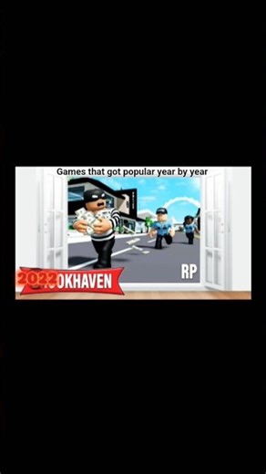 these are the games that got popular year by year #roblox #2006 #viral #fyp #shorts #nostalgia