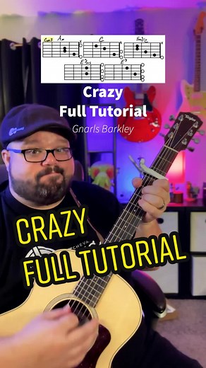 Crazy by Gnarls Barkley Full Tutorial! @Taylor Guitars #taylorguitars #crazy #gnarlsbarkley #fulltutorial #guitar #guitarra #guitare #music #musica #guitarlesson #guitartok #guitarsolo #guitarteacher #acousticguitar #guitartutorial #chevansmusic #tiktoktaughtme #learnontiktok #learnwithtiktok #musicteacher #guitarteacher #guitarist #guitaristsoftiktok #guitarists #guitariste #gitaro #kitarë #kitarr #gitarre #gitar #chitarra