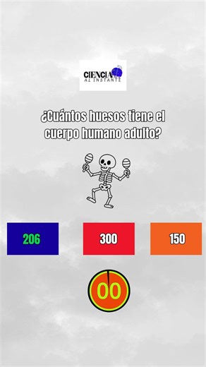 ¿Cuántos huesos tienes? 🧬 #shortseducativos