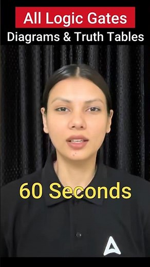 All Logic gates in 60 seconds by Tamanna Chaudhary