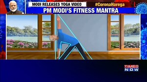 97K views · 1.1K reactions | Prime Minister Narendra Modi tweeted a video of him doing yoga on Monday morning. | The Times of India | Facebook