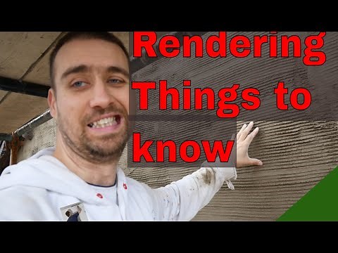 How I Render over old brick wall's Part 2 Scud coat scratch top finish coat acrylic