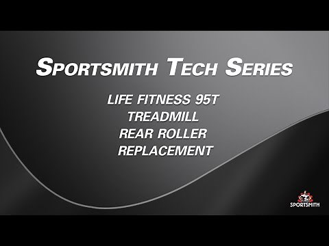 How to replace LifeFitness 95T Treadmill Rear Roller