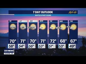 Comfortable end of summer weather continues | Q13 FOX Seattle