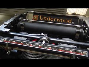 1928 Underwood No. 5 typewriter