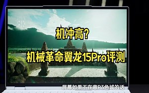 机冲高？机械革命翼龙15Pro评测：颜值高、游戏猛!_哔哩哔哩_bilibili