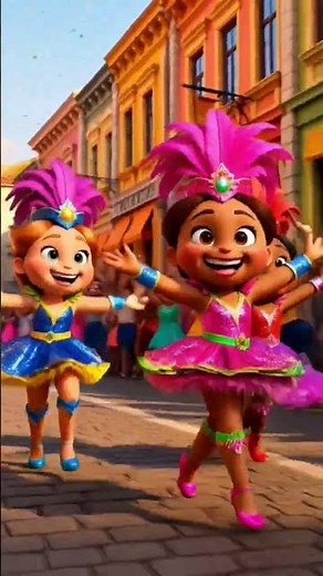 "Tiny Carnival Dancers Samba! 🎉 | Pixar-Style 3D Animation (8K)"