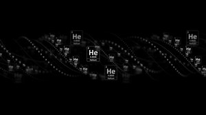 HELIUM Molecule Symbol, Chemistry Periodic Table, Animation, Background, Rendering, Loop
