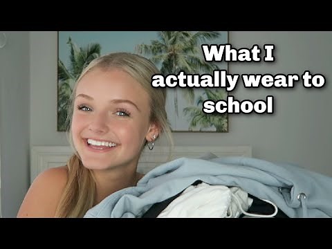 What I Actually Wear to School - OOTD for a week Try On Haul