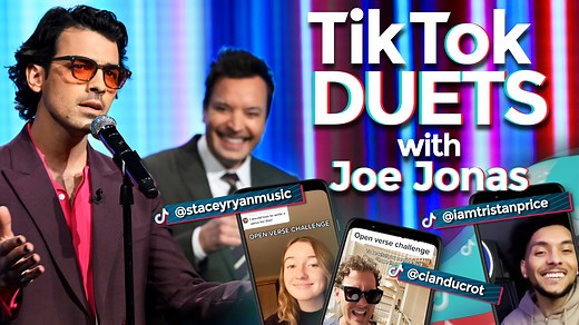 66K views · 1K reactions | Jimmy & Joe Jonas take turns completing TikTok users Stacey Ryan, Tristan Price and Cian Ducrot’s songs with their own improvised lyrics. | The Tonight Show Starring Jimmy Fallon | Facebook