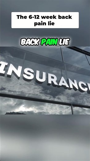 The back pain lie insurance policy #lowbackpain #backpainrelief #insurance
