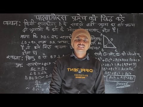 पाइथागोरस प्रमेय को सिद्ध करे ll Class 10 NCERT solutions Prove That Pythagoras Theorem Bihar Board.