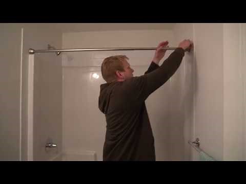 HOW TO EASILY INSTALL A SHOWER CURTAIN BAR
