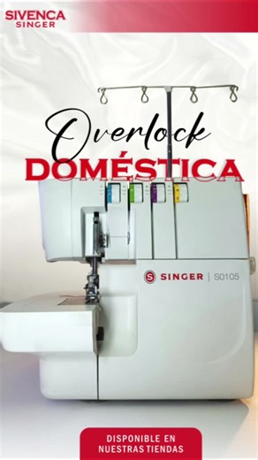 Máquina Overlock Singer S0105 para Acabados Profesionales