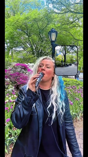 Following the voice to meet in person & have a chat about our dreams : ) #centralpark #newyorkcity #angelic #singer #busking