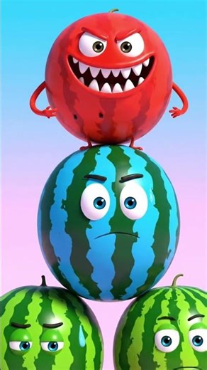 vibrant 3D animation watermelon #animation #kubus