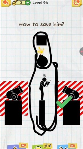 how to save him👍🛐 draw 2 save ✅️ #games #gameplay #challenge #youtubeshorts .....👍