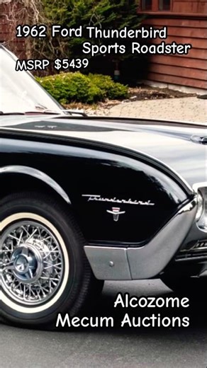 1962 Ford Thunderbird ❤️😎🇺🇸 #shorts #fordthunderbird #mecumauctions #roadster #classiccars #vintage