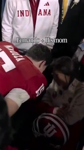 Sportsish on Instagram: "Nothing like seeing your son win the National Championship ♥️ Tonight the Hoosiers are National Champions for the first time in school history. For Hoosiers QB, Fernando Mendoza, his why is his mom, aka Mami. After the game he hugged her, Elsa, as he celebrated his undefeated season. Elsa was diagnosed with the multiple sclerosis about 18 years ago, when the QB was only four years old. She now rides in a wheelchair but that doesn’t stop her from attending every single IU