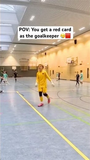 POV: You get a red card as the goalkeeper 😢🟥 #gripmode #football #goalkeeper
