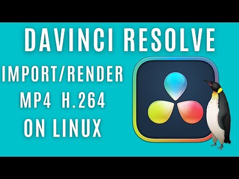 Working with MP4 H264 in DaVinci Resolve on Linux