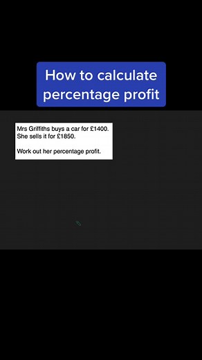 How to Calculate Percentage Profit for GCSE Maths