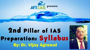 133 reactions · 13 shares | 2nd Pillar of IAS preparation: Syllabus Listen to Dr-Vijay Agrawal talk and enlighten us on the topic of IAS Preparation. | AFE IAS | Facebook