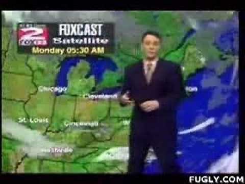 Weatherman swears on live tv