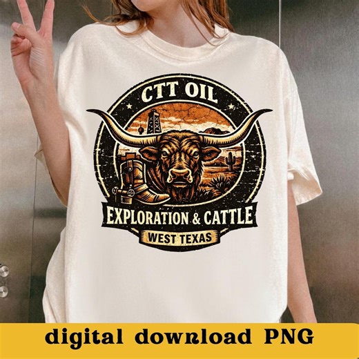CTT Oil Exploration and Cattle Western PNG, Energy Worker PNG , Oilfield Ranch Sublimation Png, Landman Tee Design, (digital Download) - Etsy