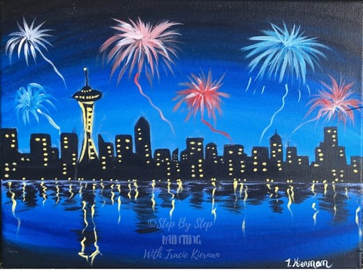 Cityscape Painting - Space Needle