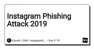 Instagram Phishing Attack 2019