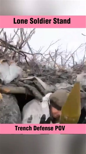 Lone Soldier Holds the Trench