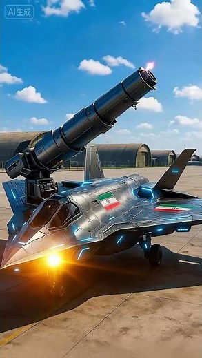 A fighter jet capable of firing a laser cannon