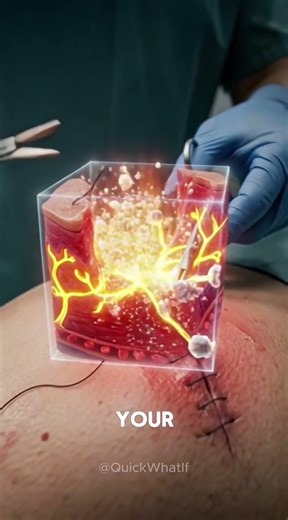 What Really Happens When You Get Stitches? #shorts #facts