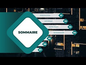 Comment faire un Sommaire PowerPoint - Conception originale