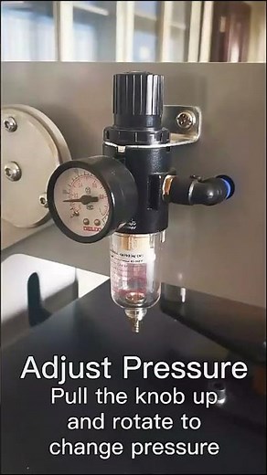 How to connect air compressor, set temperature and adjust pressure