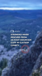Crews pulled a hiker off a narrow 3‑foot ridge about 40 feet up Saddle Mountain Saturday night, according to the Cannon Beach Fire District. Find the full story on the FOX 12 app. | FOX 12 Oregon