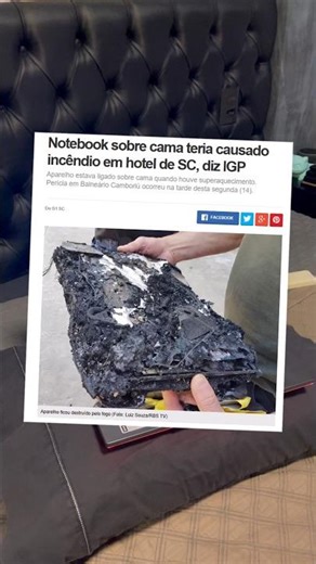 Não use seu notebook na cama