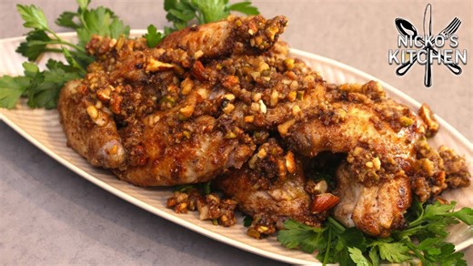 Baklava Chicken Wings 🍗 Sweet & Crunchy Chicken Wings