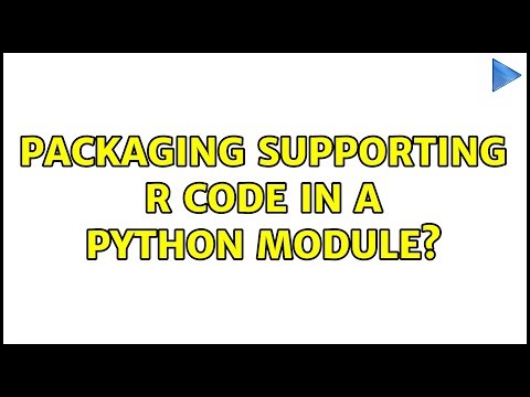 Packaging supporting R code in a python module? (3 Solutions!!)