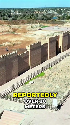 Babylon's Walls: Ancient Iraq's Fortress Revealed #shorts