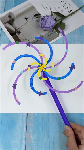 Crafti Master on Instagram: "Learn how to make a firework windmill that won't go out during Chinese New Year! The tutorial is simple and beautiful"