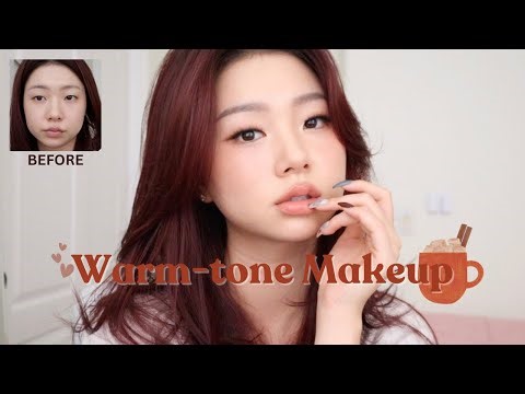 [무쌍메이크업] Light Warm Makeup for Monolids 🍂 | Soft Brown & Orange