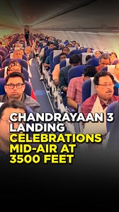 1.9M views · 101K reactions | IndiGo Pilot Announces Chandrayaan-3 Landing On Moon, Passengers Erupt In Cheers #Chandrayaan3 #Moon #Isro | Republic | Facebook