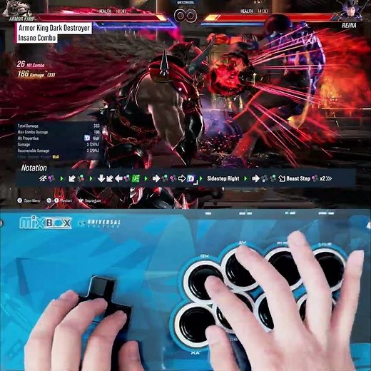 Armor King 212 DAMAGE Combo | Mixbox 💀 #tekken8