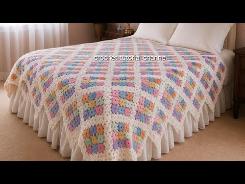 Beautiful Crochet square for Blankets/crochet pattern for Beginners