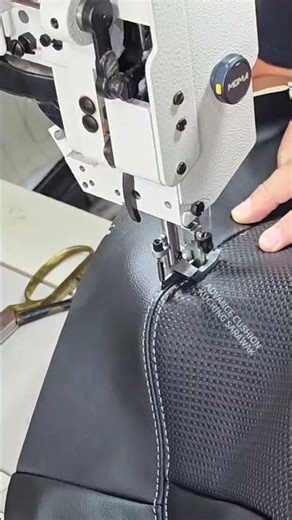 Double Stitch Car Seat Sewing | Which Thread Color Do You Like? #advancecushion #youtube #reels